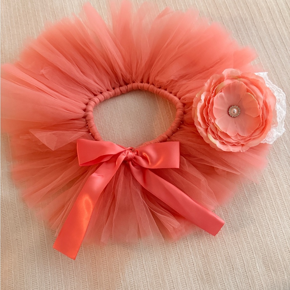 Newborn Skirt with Headband Set